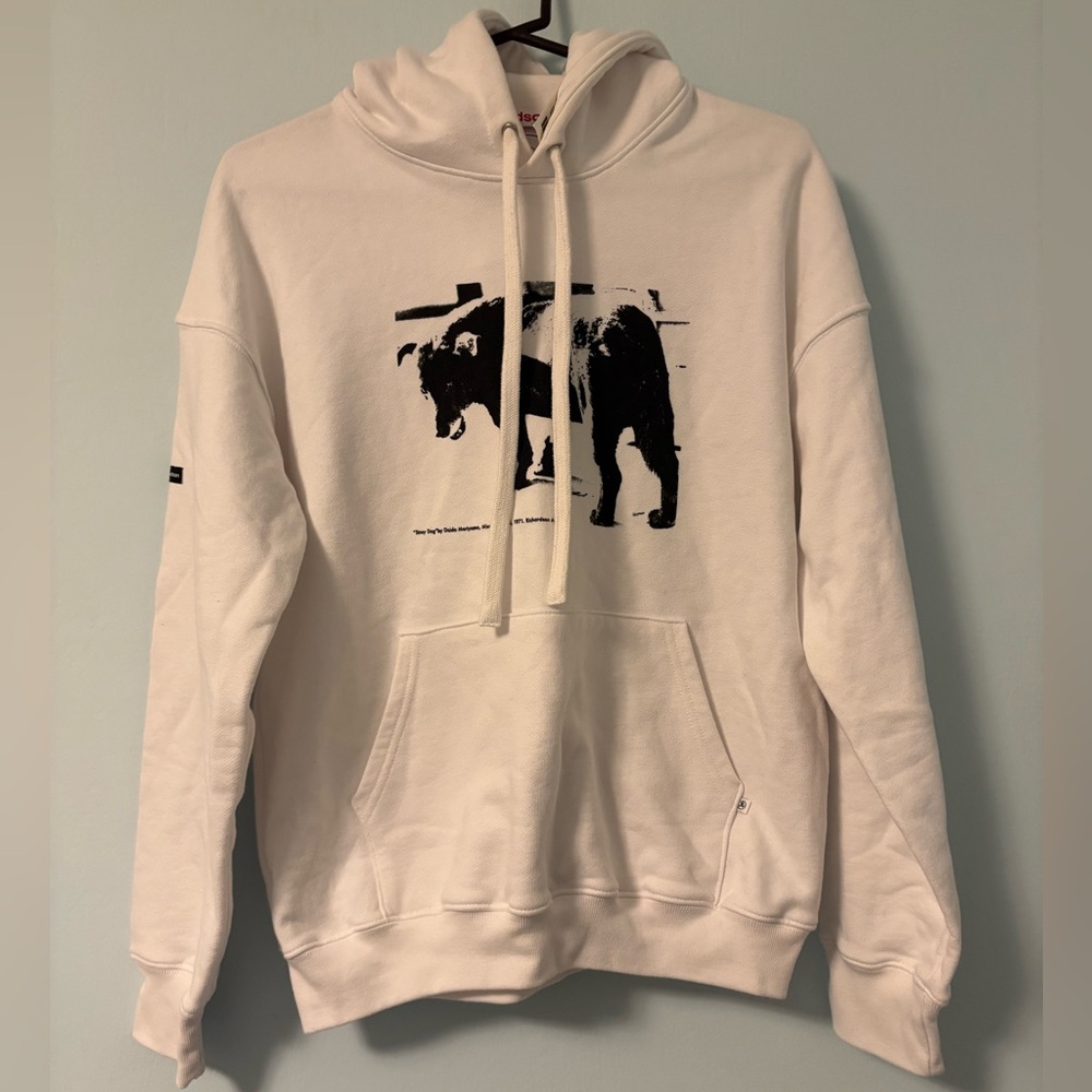 NWT Richardson Dover Street Market “Stray Dog” White Hoodie Small